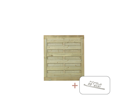 Plus Newline Einzeltor druckimprägniert 100 x 180 cm mit Beschlägen Plus Newline Einzeltor druckimprägniert 100 x 180 cm mit Beschlägen