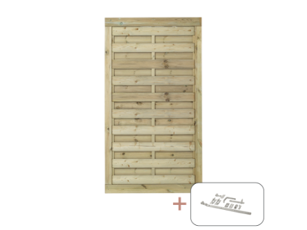 Plus Bergen Einzeltor druckimprägniert 100 x 180 cm mit Beschlägen Plus Bergen Einzeltor druckimprägniert 100 x 180 cm mit Beschlägen