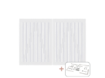 Plus Nagano Gartentor Doppeltor Kiefer-Fichte weiss 200 × 140 cm mit Beschlägen