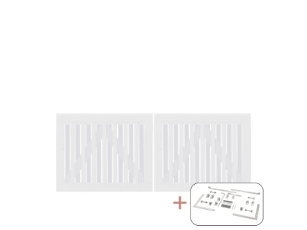 Plus Nagano Gartentor Doppeltor Kiefer-Fichte weiss 200 × 80 cm mit Beschlägen Plus Nagano Gartentor Doppeltor Kiefer-Fichte weiss 200 × 80 cm mit Beschlägen