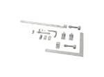 Plus Nagano Sichtschutztüre Einzeltor Kiefer-Fichte weiss 100 × 180 cm mit Beschlägen