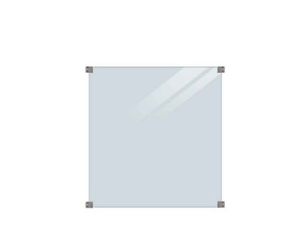 Plus Verbundglaszaun Klarglas 90 x 91 cm für quadratische Pfosten Plus Verbundglaszaun Klarglas 90 x 91 cm für quadratische Pfosten