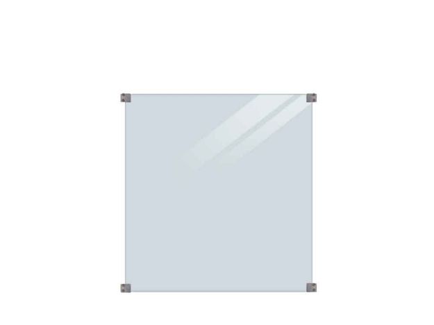 Plus Verbundglaszaun Klarglas 90 x 91 cm für quadratische Pfosten