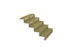 Plus Stahl Treppenwange 5-stufig 128 x 85 cm mit Beschlag Treppe