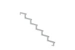 Plus Stahl Treppenwange 6-stufig 153 x 102 cm mit Beschlag