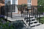 Plus Aussentreppe druckimprägniert 4-stufig Terrassentreppe 34 Grad - 120 x 101 x 71 cm Ambient