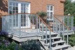 Plus Aussentreppe druckimprägniert 4-stufig Terrassentreppe 34 Grad - 120 x 101 x 71 cm Ambient