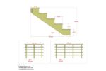 Plus Aussentreppe druckimprägniert 5-stufig Terrassentreppe 34 Grad - 120 x 126 x 88 cm Abmessung