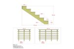 Plus Aussentreppe druckimprägniert 6-stufig Terrassentreppe 34 Grad - 120 x 151 x 105 cm
