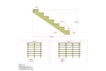 Plus Aussentreppe druckimprägniert 7-stufig Terrassentreppe 34 Grad - 120 x 176 x 122 cm Abmessungen