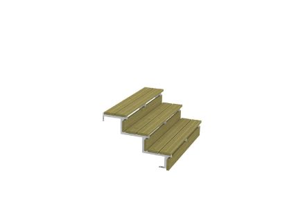 Plus Stahl-Aussentreppe verzinkt 3-stufig Terrassentreppe 34 Grad - 120 x 79 x 54 cm Plus Stahl-Aussentreppe verzinkt 3-stufig Terrassentreppe 34 Grad - 120 x 79 x 54 cm