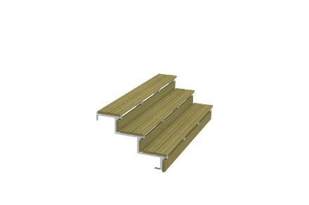Plus Stahl-Aussentreppe verzinkt 3-stufig Terrassentreppe 34 Grad - 180 x 79 x 54 cm Plus Stahl-Aussentreppe verzinkt 3-stufig Terrassentreppe 34 Grad - 180 x 79 x 54 cm