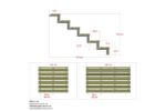 Plus Stahl-Aussentreppe verzinkt 7-stufig Terrassentreppe 34 Grad - 120 x 179 x 122 cm Abmessungen