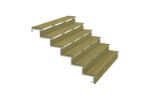 Plus Stahl-Aussentreppe verzinkt 7-stufig Terrassentreppe 34 Grad - 120 x 179 x 122 cm