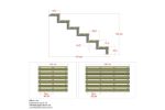 Plus Stahl-Aussentreppe verzinkt 7-stufig Terrassentreppe 34 Grad - 180 x 179 x 122 cm Abmessungen
