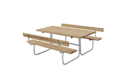 Plus Classic Picknicktisch mit 2 Rückenlehnen Thermowood Plus Classic Picknicktisch mit 2 Rückenlehnen Thermowood