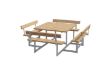 Plus Picnic Picknicktisch 8-Sitzer mit 4 Rückenlehnen Thermowood 224 cm