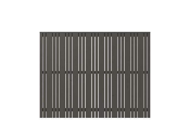 Plus Tangent Sichtschutzzaun Kiefer-Fichte umbrabraun 180 × 140 cm