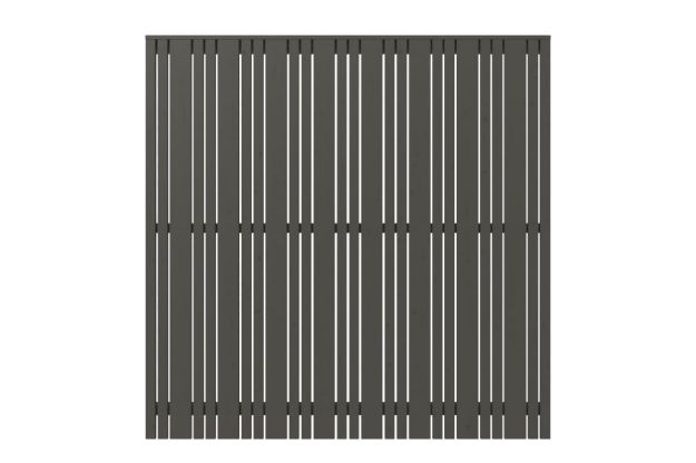 Plus Tangent Sichtschutzzaun Kiefer-Fichte umbragrau 180 × 180 cm