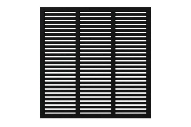 Plus Harmoni Sichtschutz-Zaun schwarz 180 x 180 cm