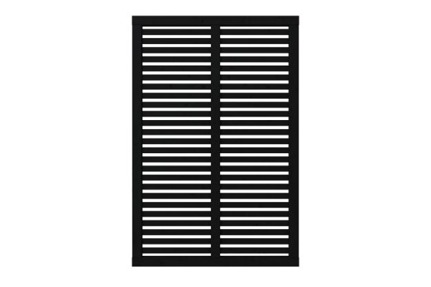 Plus Harmoni Sichtschutz-Zaun schwarz 120 x 180 cm