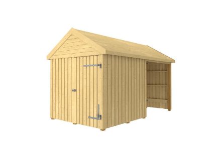 Plus Gartengebäude Classic Multihaus offen mit Einzeltor stirnseitig 423 x 234 cm Plus Gartengebäude Classic Multihaus offen mit Einzeltor stirnseitig 423 x 234 cm