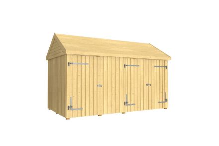 Plus Gartengebäude Classic Multihaus geschlossen mit Doppeltor und Einzeltor 423 x 234 cm Plus Gartengebäude Classic Multihaus geschlossen mit Doppeltor und Einzeltor 423 x 234 cm