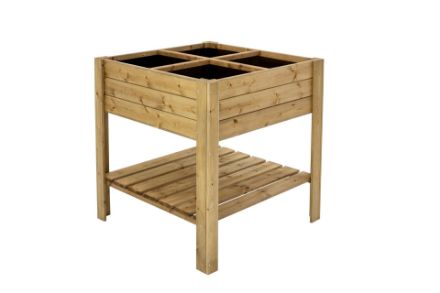 hochbeet-holz Hochbeet aus Holz für den Garten zur Anzucht von Blumen oder Kräutern.