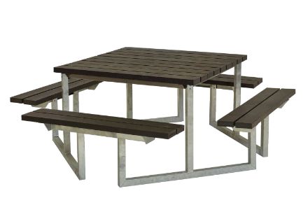 Plus Twist Sitzgruppe Picknicktisch RePlast schwarz 204 cm Plus Twist Sitzgruppe Picknicktisch RePlast schwarz 204 cm
