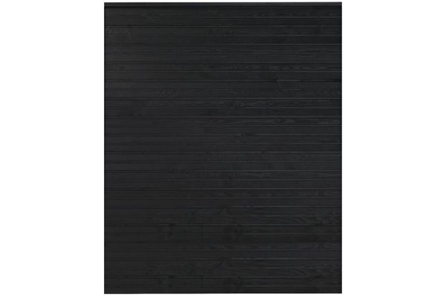 Bild von Plus Plank Profilzaun mit Abschlussbrett 174 x 203 cm PEFC schwarz