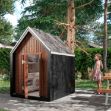 Plus Classic Spielhaus 144 x 124 cm - Holz unbehandelt mit Türe und Fenster