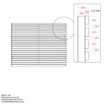 Plus Tokyo Zaun ThermoWood 180 x 140 cm