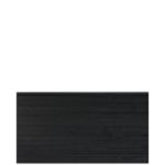 Plus Plank Profilzaun mit Abschlussbrett 174 x 91 cm PEFC schwarz