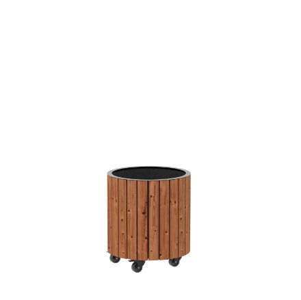 Plus Circle rollender Pflanzkasten ThermoWood - schwarz 55 x 45 cm Plus Circle rollender Pflanzkasten ThermoWood - schwarz 55 x 45 cm