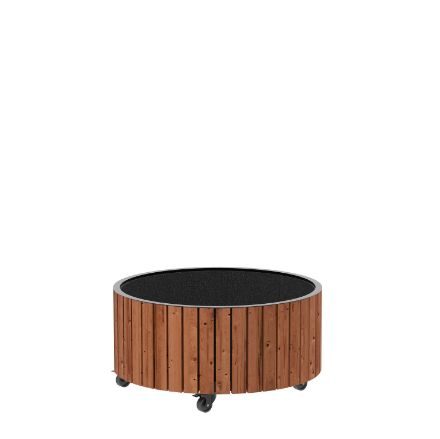 Plus Circle rollender Pflanzkasten ThermoWood - schwarz 70 x 35 cm Plus Circle rollender Pflanzkasten ThermoWood - schwarz 70 x 35 cm