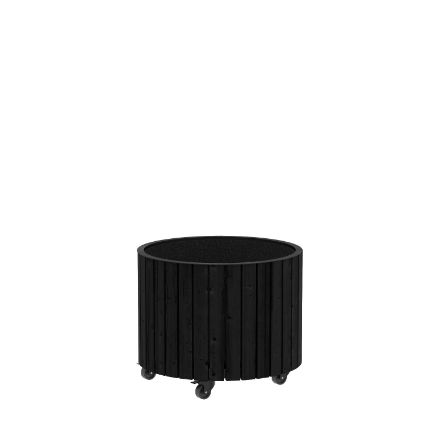Plus Circle rollender Pflanzkasten schwarz 55 x 45 cm Plus Circle rollender Pflanzkasten schwarz 55 x 45 cm