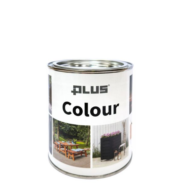 Plus Colour Lasurfarbe Weiß 0,75 Liter