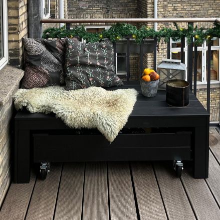 Plus Fun Sitzbank mit rollbarem Hochbeet 60 x 120 cm Plus Fun Sitzbank mit rollbarem Hochbeet 60 x 120 cm