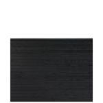 Plus Plank Profilzaun mit Abschlussbrett 174 x 129 cm PEFC schwarz