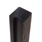 Plus Abschlusspfosten Profilpfosten 1 Nut 9 x 9 x 268 cm NTRA PEFC schwarz