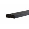 Plus Klink - Plank Abschlussbrett 200 x 11,4 x 3,4 cm PEFC schwarz