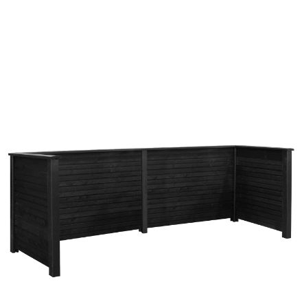 Plus Plank Profil Mülltonnenverkleidung 377 cm PEFC schwarz Plus Plank Profil Mülltonnenverkleidung 377 cm PEFC schwarz