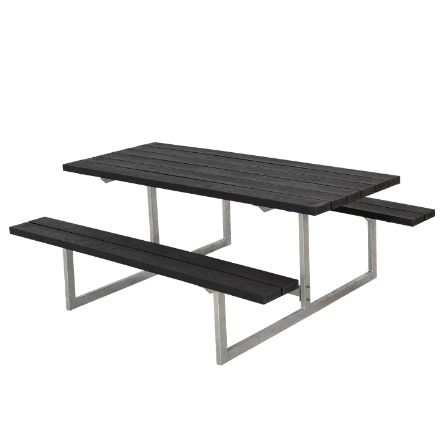 Plus Basic Picknicktisch RePlast schwarz 177 x 160 x 73 cm Plus Basic Picknicktisch RePlast schwarz 177 x 160 x 73 cm
