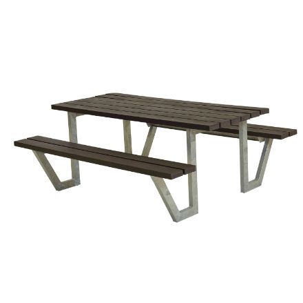 Plus Wega Picknicktisch RePlast Recycling schwarz 177 cm Plus Wega Picknicktisch RePlast Recycling schwarz 177 cm