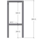 Plus Pflanztisch Gärtnertisch Stahl verzinkt 110 x 40 x 90 cm Abmessungen
