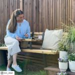 Plus Relax Hängetisch 40 cm ThermoWood - schwarz echtes BildAmbiente