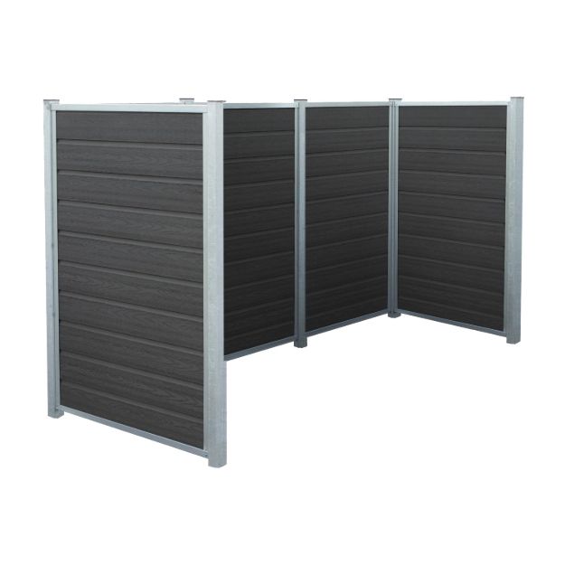 Plus Artura WPC Mülltonnenverkleidung 288 cm