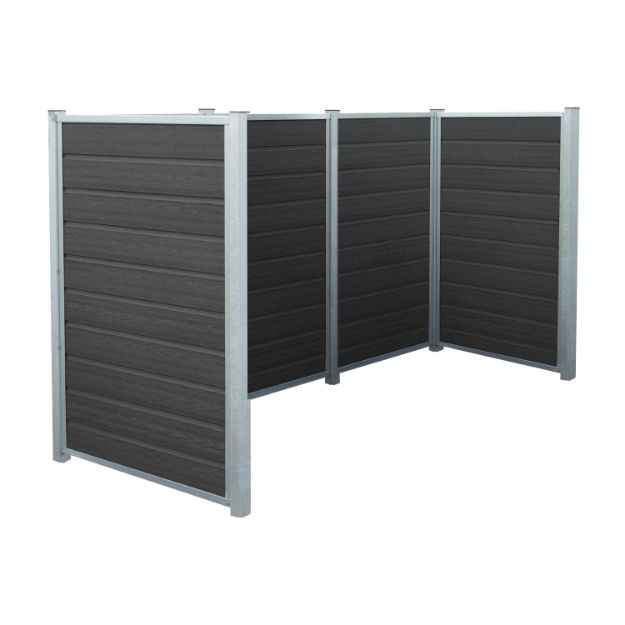 Plus Artura WPC Mülltonnenverkleidung 288 cm