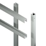 Plus Artura WPC Zaun mit Klarglas 90 x 175 cm