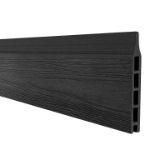 Plus Artura WPC Zaun mit Klarglas 90 x 175 cm